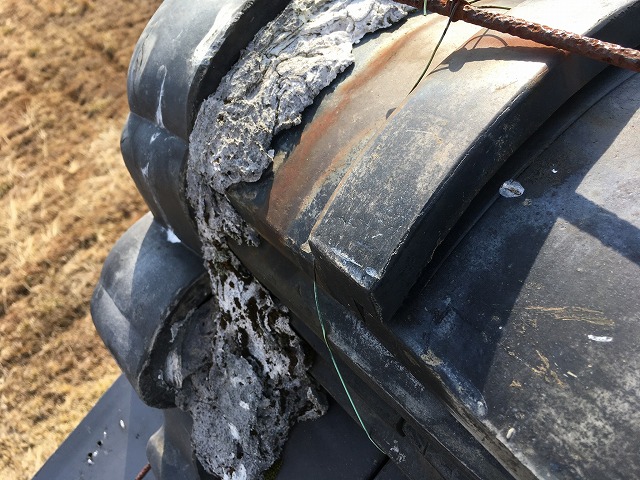 鬼巻き漆喰も劣化